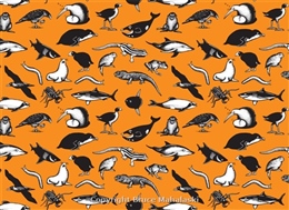 New Zealand animal pictures -  wrapping paper